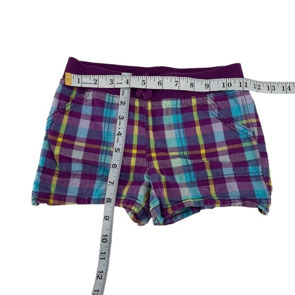 Faded Glory Purple Blue Striped Shorts Size Small (6/6x) Girl’s - Picture 4 of 4